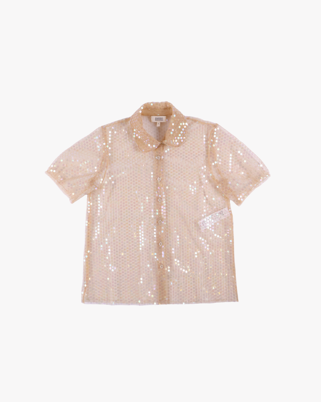 Renaissance Renaissance / BABY SEQUIN SHIRT / BEIGE