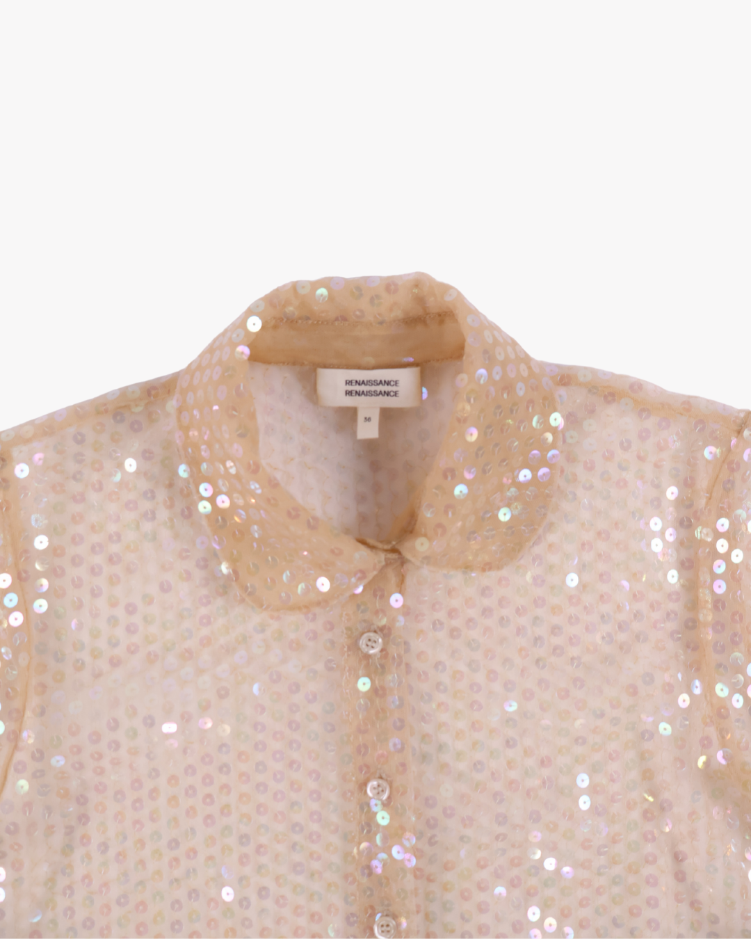 Renaissance Renaissance / BABY SEQUIN SHIRT / BEIGE