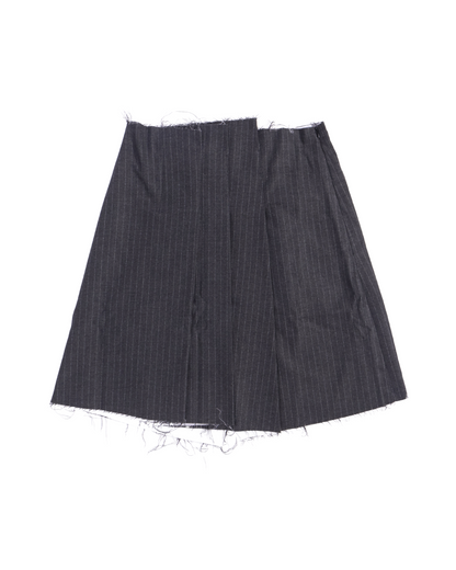Song for the Mute / PLEATED MINI SKIRT / CHARCOAL
