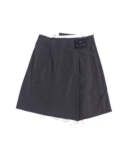 Song for the Mute / PLEATED MINI SKIRT / CHARCOAL