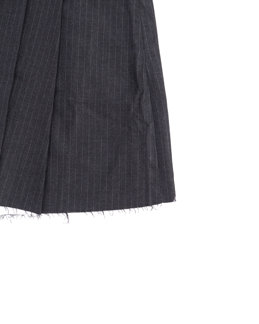 Song for the Mute / PLEATED MINI SKIRT / CHARCOAL