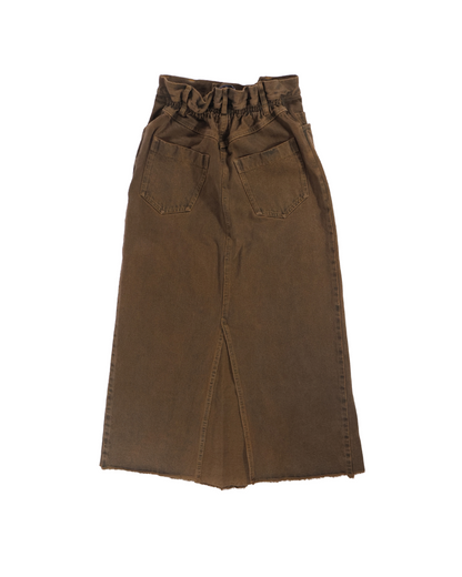 Song for the Mute / LONG PENCIL SKIRT / BROWN
