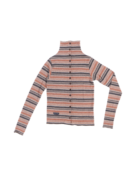 Song for the Mute / LONG SLEEVE BUTTON UP CARDIGAN / TAUPE MULTI
