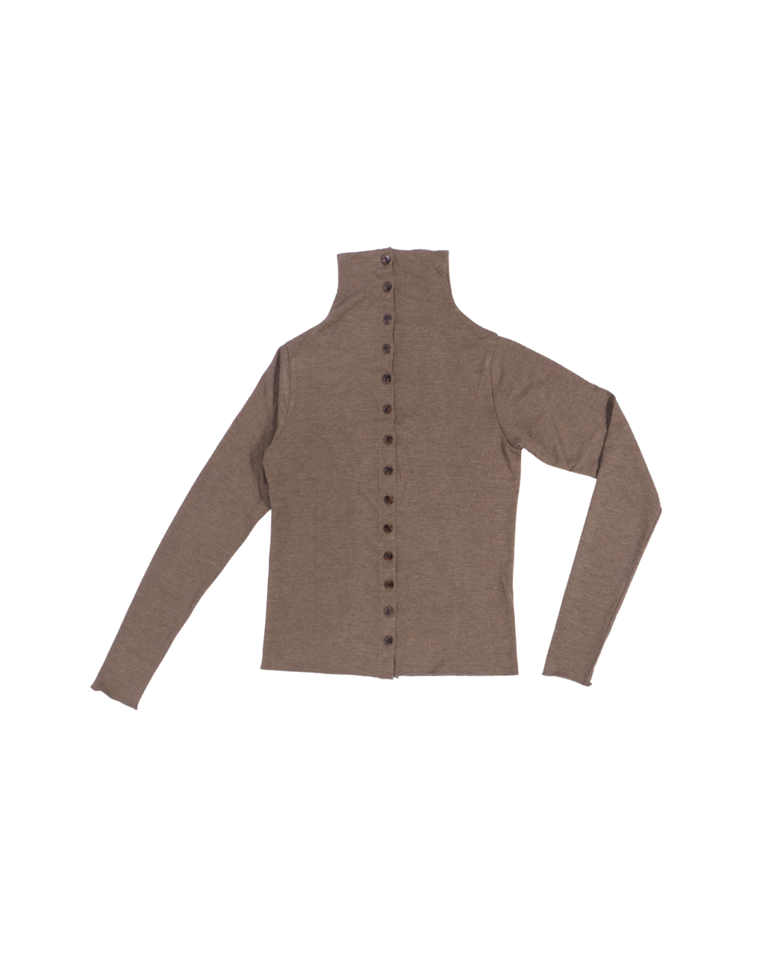Song for the Mute / LONG SLEEVE BUTTON UP CARDIGAN / TAUPE