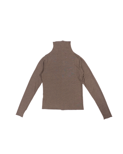 Song for the Mute / LONG SLEEVE BUTTON UP CARDIGAN / TAUPE