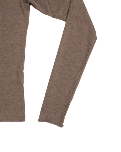 Song for the Mute / LONG SLEEVE BUTTON UP CARDIGAN / TAUPE