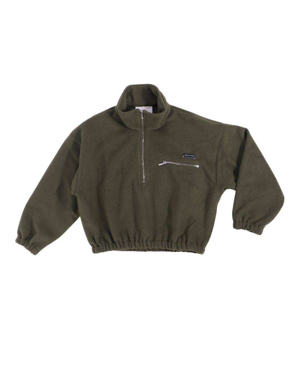 Song for the Mute / HALF ZIP PULLOVER / GREEN