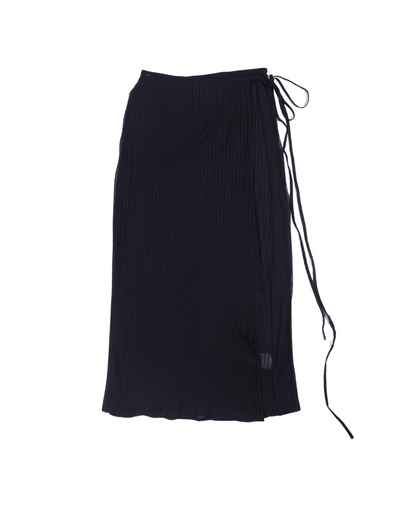 Song for the Mute / WRAP SKIRT / BLACK