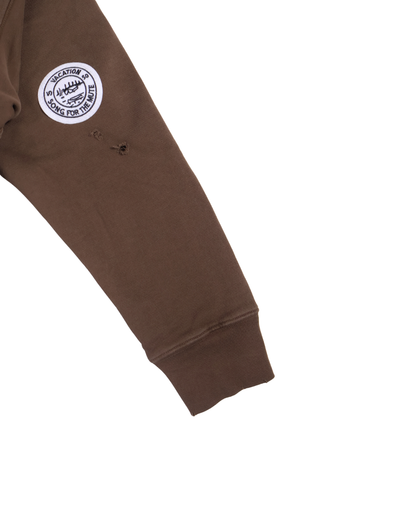 Song for the Mute / PLAYGROUND RELAXED HOODIE / OVERDYE BROWN
