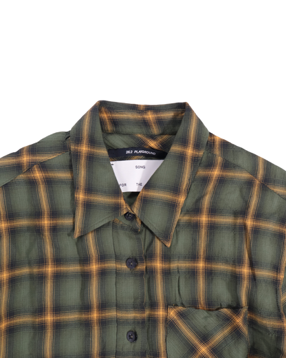 Song for the Mute / MERMAID LONG SHIRT / GREEN