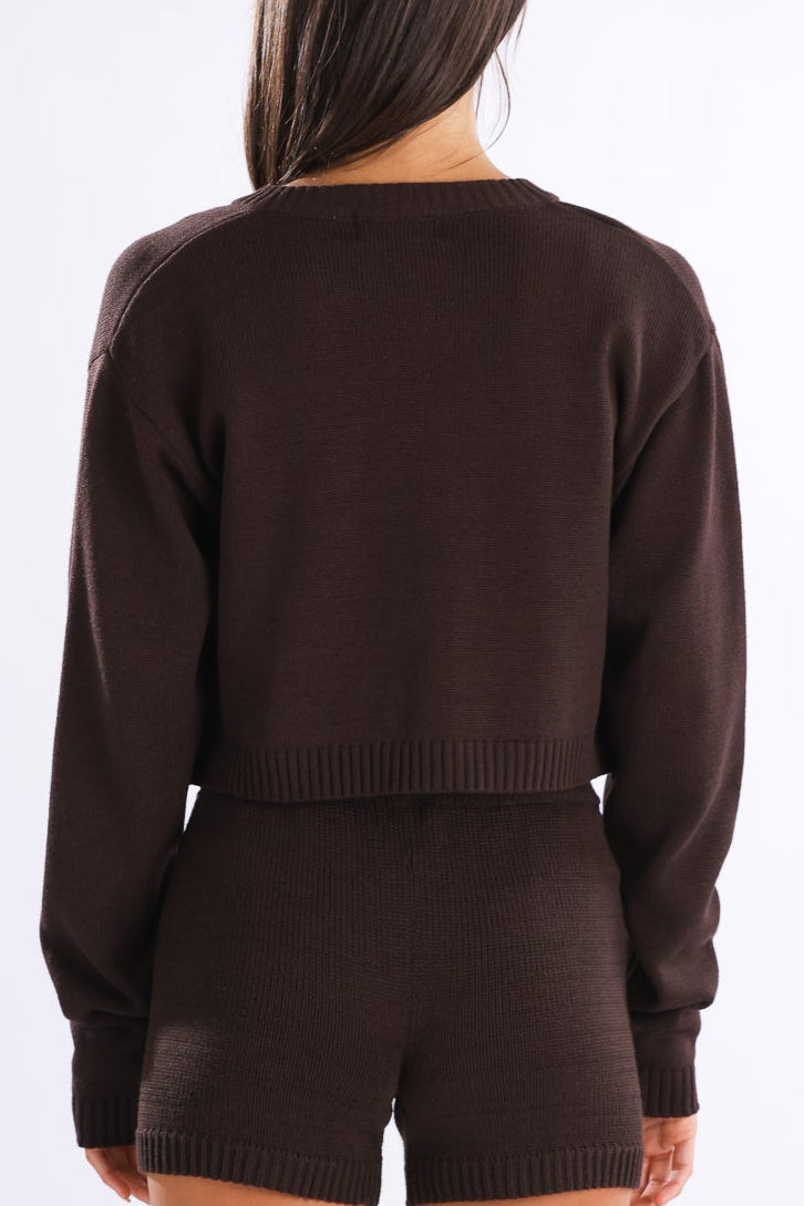 Renaissance Renaissance / MARGO CARDIGAN KNIT / BROWN